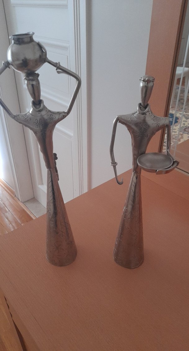 Gri Metalik Figürin Seti - Görsel 2