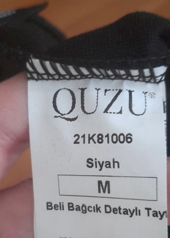 m Beden siyah Renk Siyah Bağcıklı Kadın Tayt pantolon