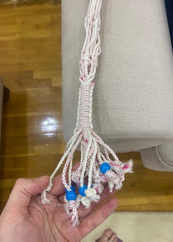 Makrome çiçek askılık - Görsel 3