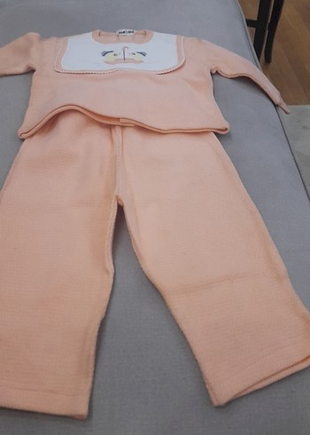 Pembe Kız Bebek Takımı Uzun Kollu6 ay 12ay arası