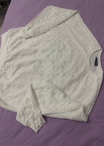 Beyaz Sweatshirt - Görsel 2