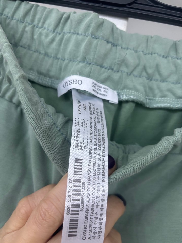 Kadın Yeşil Keten Salaş Eşofman - Görsel 3