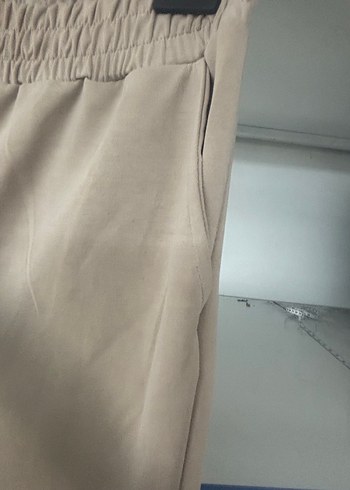 Bej Kadın Rahat Kesim Eşofman Altı - Görsel 3