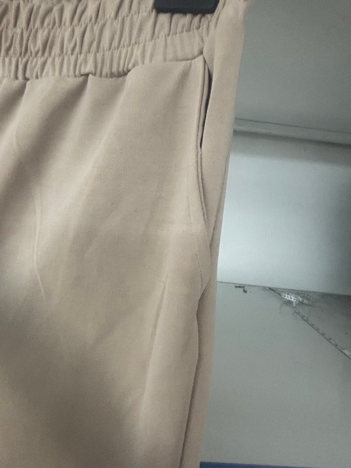 Bej Kadın Rahat Kesim Eşofman Altı - Görsel 3