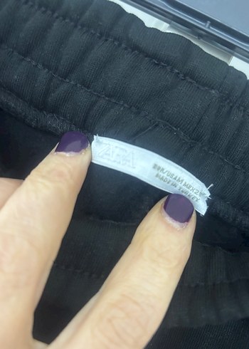 Siyah Kadın Midi Kumaş Pantolon - Görsel 4