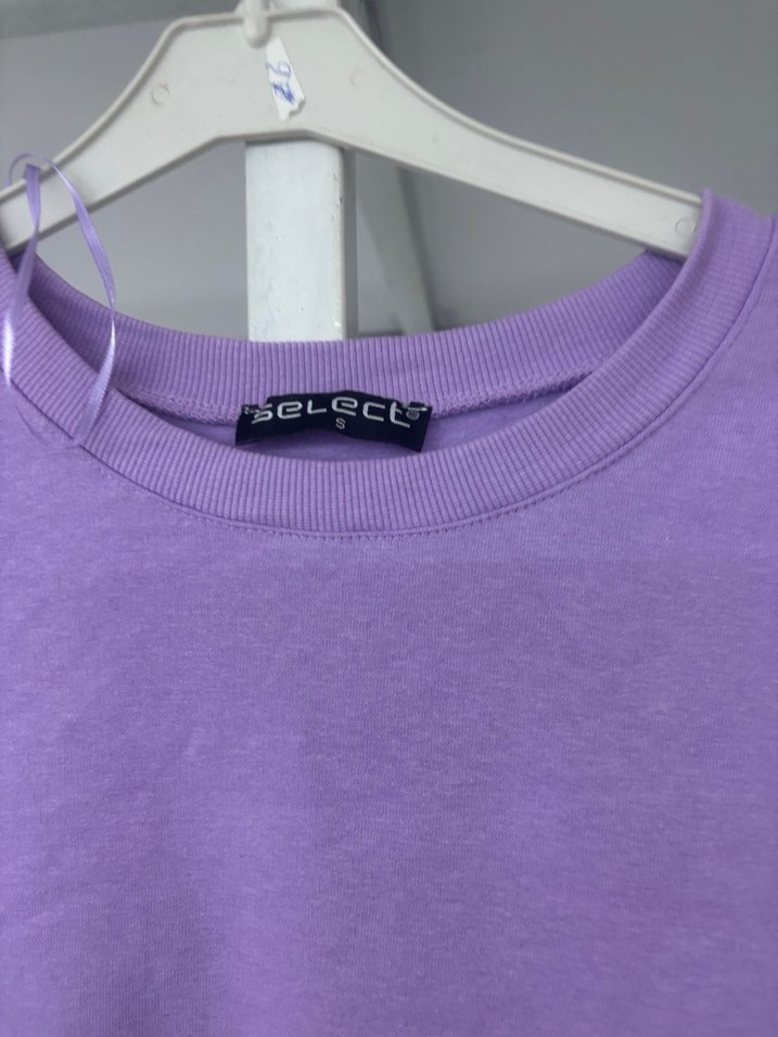 Mor Uzun Kollu Paris Baskılı Sweatshirt - Görsel 2