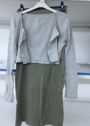 Gri Triko Kadın Uzun Kollu Kazak - Görsel 3