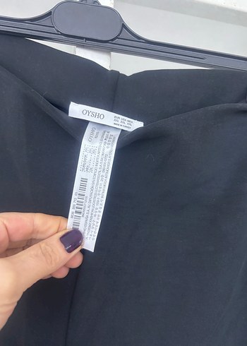 Kadın Siyah Kumaş Pantolon Regular Fit - Görsel 2