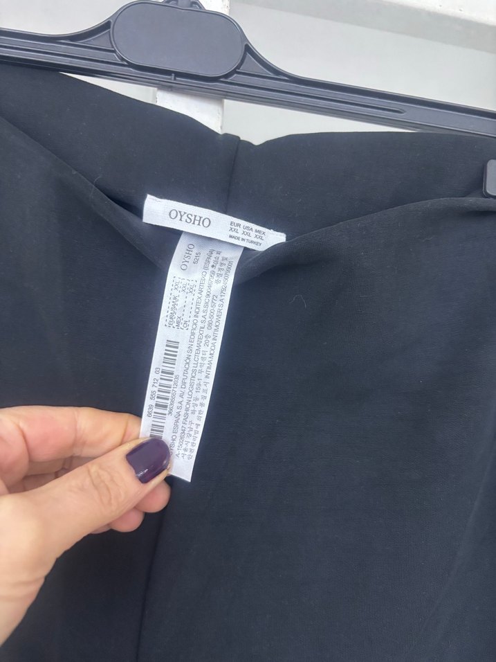 Kadın Siyah Kumaş Pantolon Regular Fit - Görsel 2