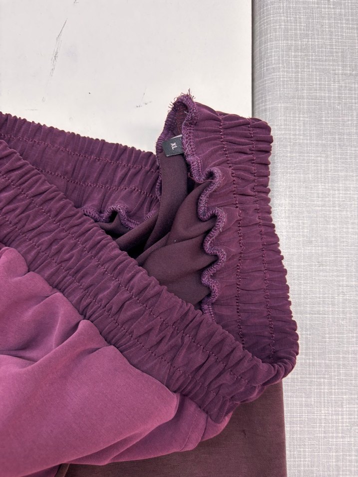 Bordo Midi Hamile Şortu Rahat Kesim - Görsel 2