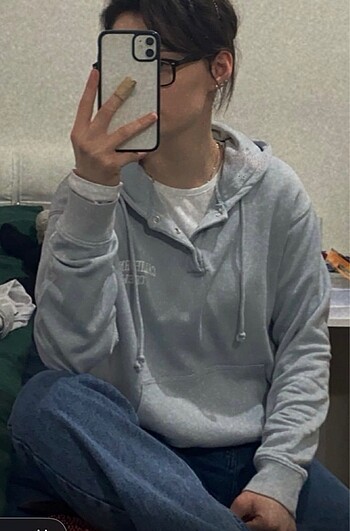 Pull&Bear Mavi Sweatshirt