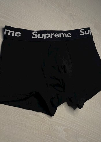 Supreme Siyah Erkek Boxer