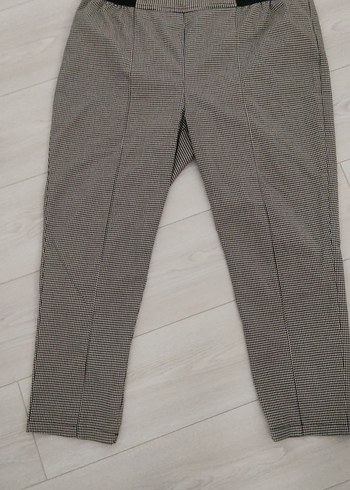 Gri Pilili Kadın Kumaş Pantolon