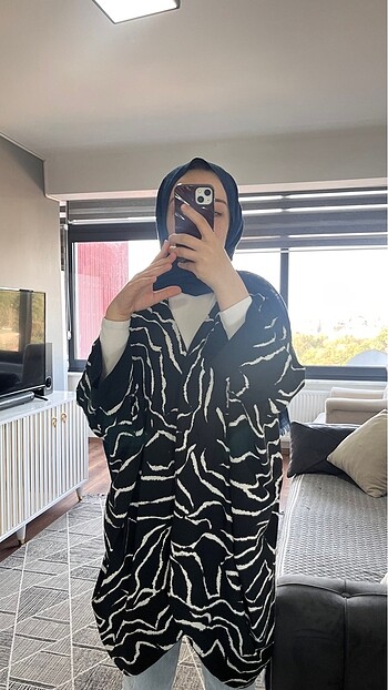 universal Beden siyah Renk Tesettür kimono