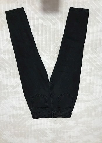 36 Beden siyah Renk Siyah Midi Kadın Denim Jean