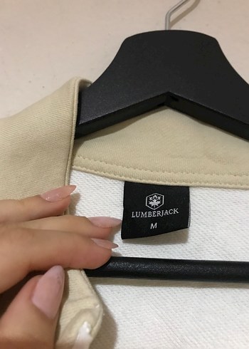 Lumberjack Beyaz Bej Yumuşak Kumaşlı Rahat Kesim Ceket