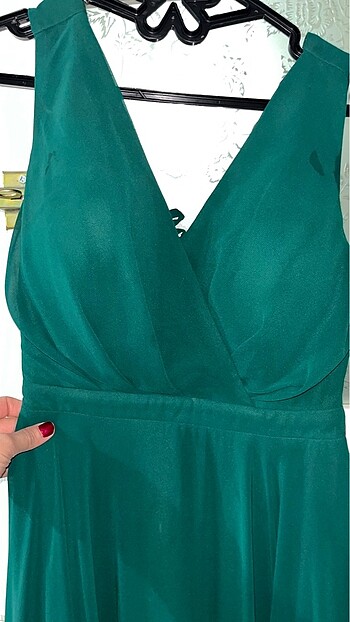 Şık abiye elbise - Görsel 6