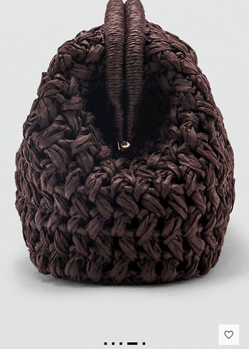 Kahverengi Örgü Kadın Çanta - Görsel 2