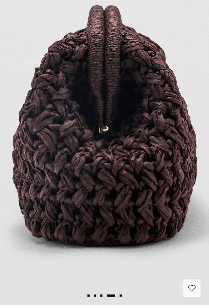 Kahverengi Örgü Kadın Çanta - Görsel 2