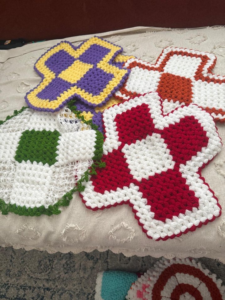 Renkli El Örgüsü Banyo Süngeri Seti - Görsel 2