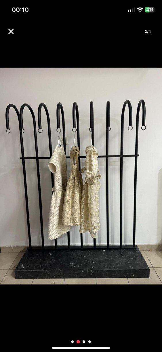 Siyah Metal Askılık Standı - Görsel 2