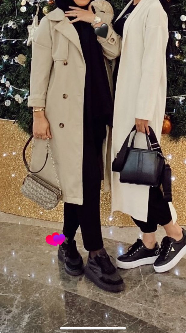 Camel Rengi Uzun Kadın Trençkot - Görsel 2