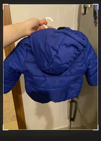 Koyu Mavi Erkek Çocuk Fermuarlı Mont - Görsel 2