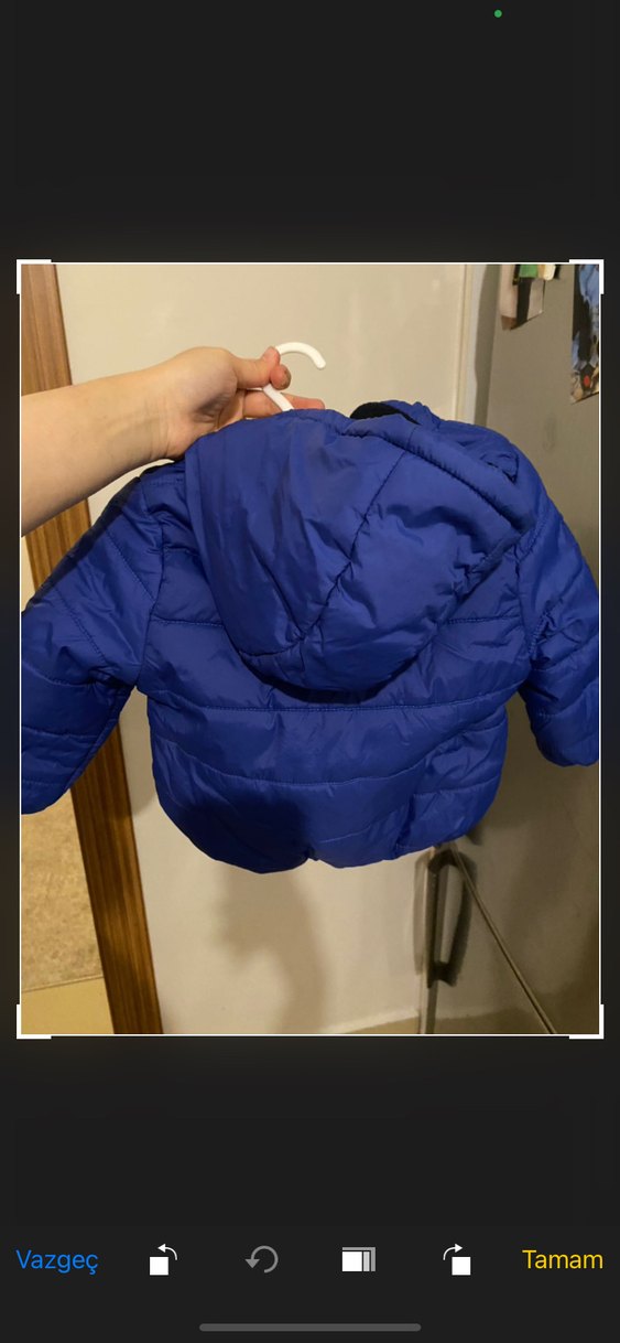 Koyu Mavi Erkek Çocuk Fermuarlı Mont - Görsel 2