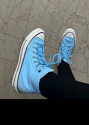 Converse Chuck 70 Unisex mavi sneaker - Görsel 3