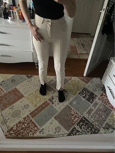 38 Beden Krem rengi jean