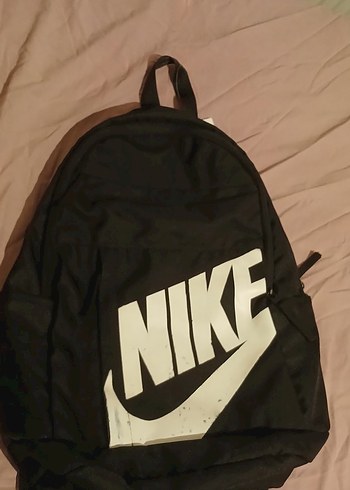 Nike Siyah Sloganli Sirt Cantasi