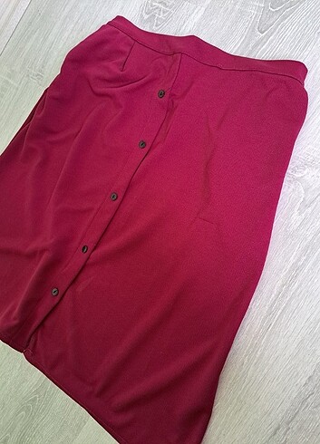 Bordo Midi Boy Etek - Görsel 2