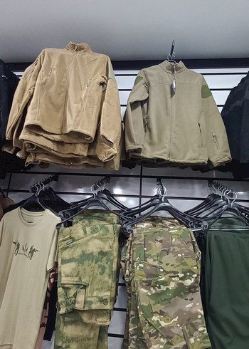 UNISEKS Haki ,SİYAH  SUTLU KAHVE (KREM)Polar Ceket. - Görsel 11