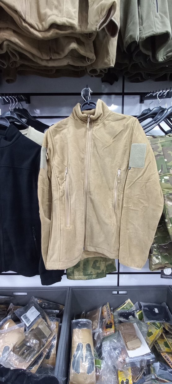 UNISEKS Haki ,SİYAH  SUTLU KAHVE (KREM)Polar Ceket. - Görsel 5