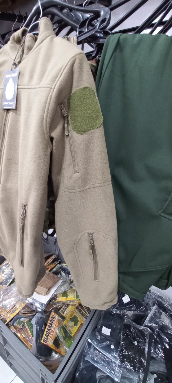 UNISEKS Haki ,SİYAH  SUTLU KAHVE (KREM)Polar Ceket. - Görsel 3