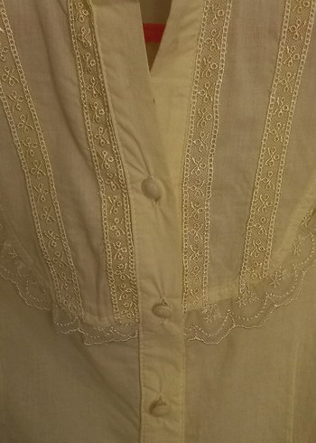 Nakışlı Sarı Kolsuz Bluz URUN BİRLEŞTİRME - Görsel 3