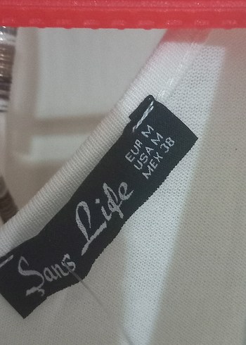 V Yaka Uzun Kollu Beyaz Kadın Tişört - Görsel 3