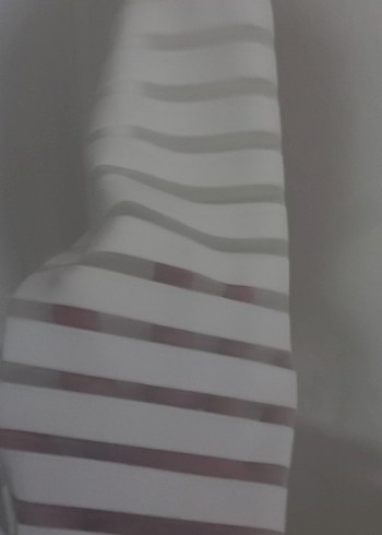 V Yaka Uzun Kollu Beyaz Kadın Tişört - Görsel 2