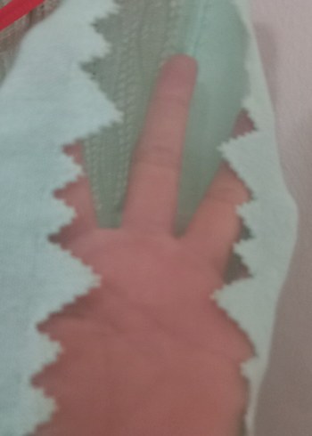 Turkuaz Örgü Triko Kadın Hırka ürün birlestirme - Görsel 3