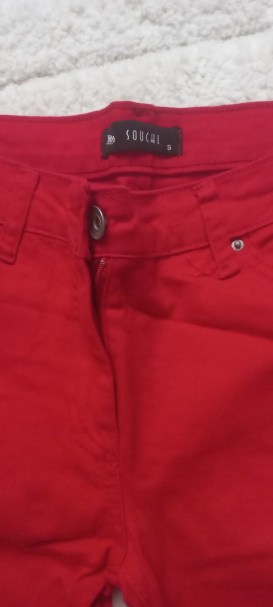 Kırmızı DENIM KOT PANTOLON LIKRALI ürün birlestirme - Görsel 2