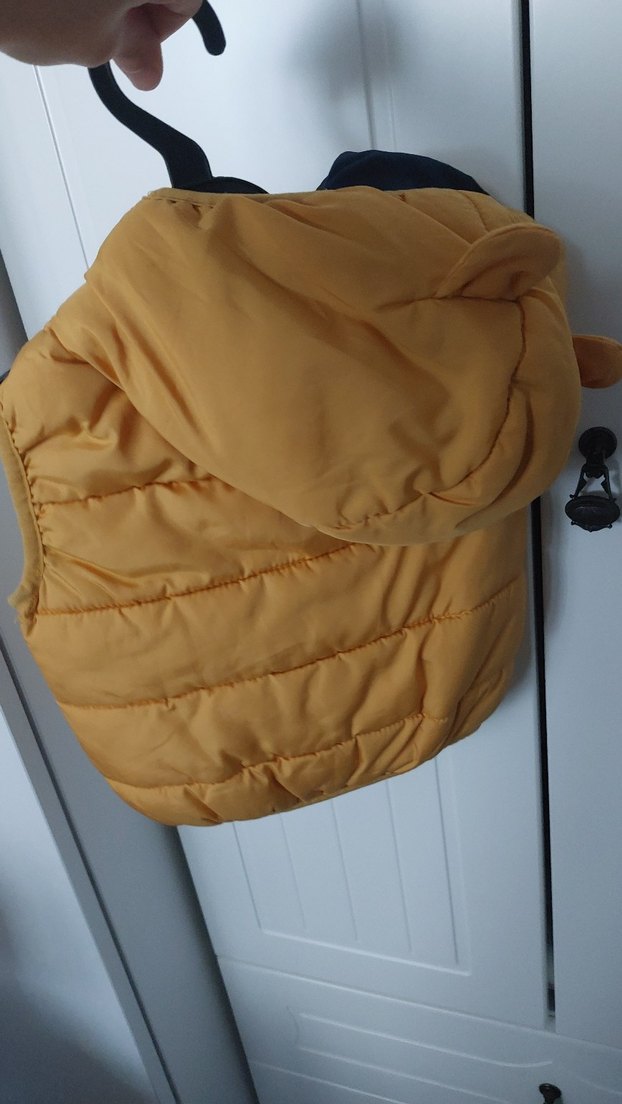 Sarı Erkek Çocuk Fermuarlı Yelek - Görsel 2