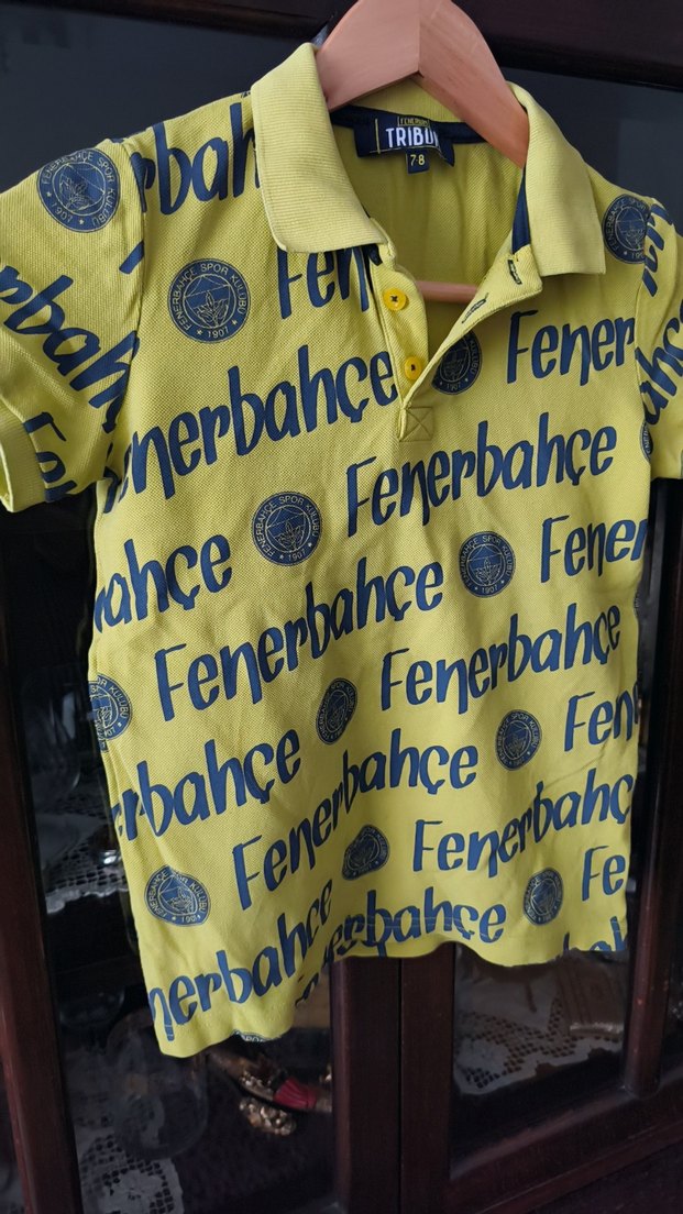 Fenerbahçe Baskılı Sarı Erkek Polo Tişört - Görsel 3