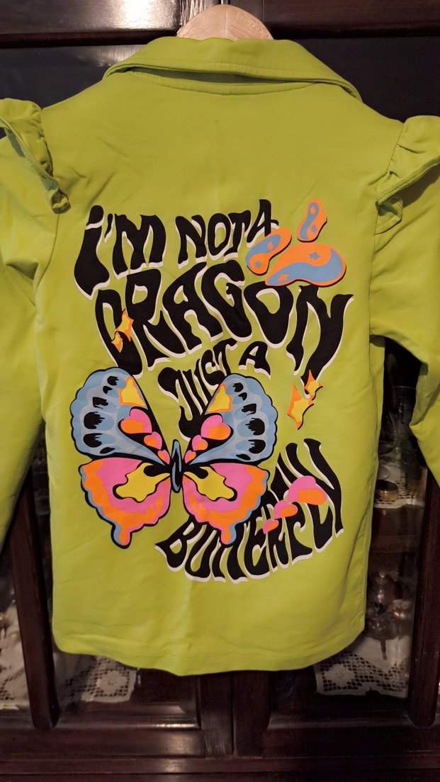 Renkli Baskılı Ceket - Görsel 5