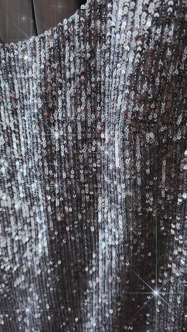 Gri pullu Parti Elbisesi - Görsel 2