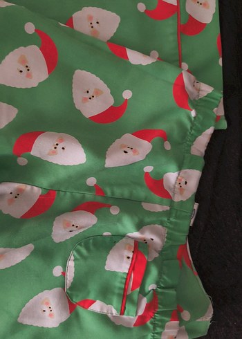 Yeşil Baskılı Kız Çocuk pijama altı - Görsel 5