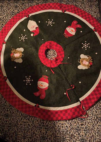 yılbaşı ağacı altlığı (happy holiday ağaç eteği) - Görsel 2