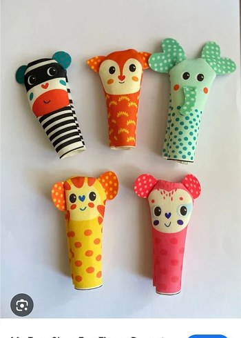Renkli Parmak Kuklaları - 5 Sevimli Hayvan - Görsel 2
