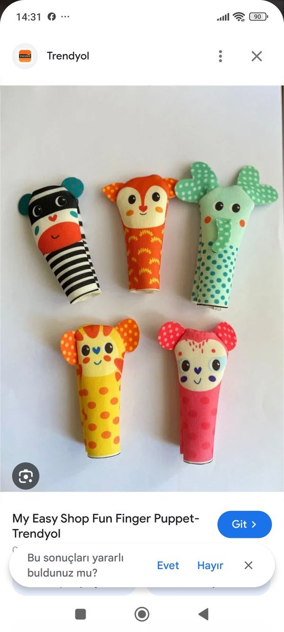 Renkli Parmak Kuklaları - 5 Sevimli Hayvan - Görsel 2