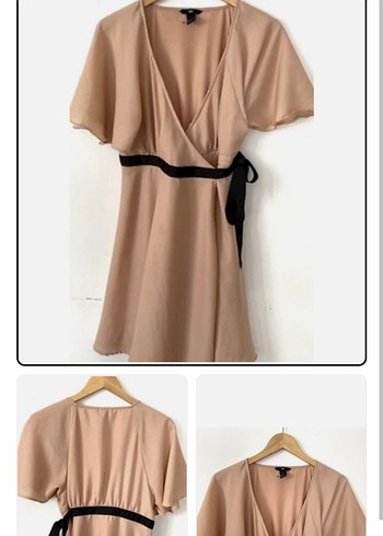 V Yaka Kadın Elbise - Görsel 2