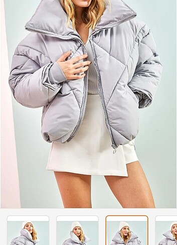 kadın oversize şişme mont 